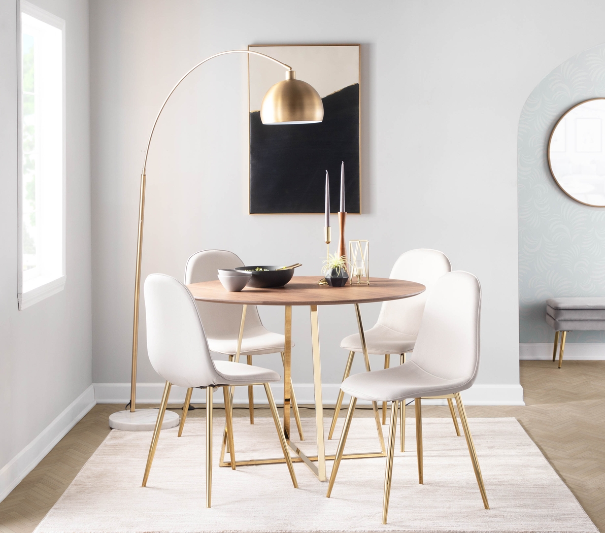 Kernack I Beige Side Chair, Set of 2 - Thumbnail - Image 8