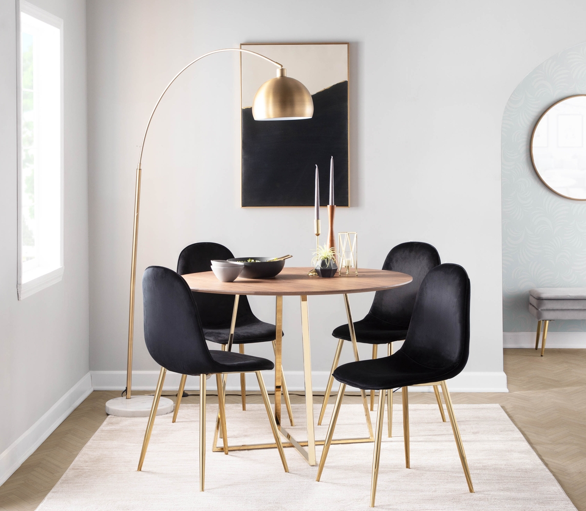 Kernack I Black Side Chair, Set of 2 - Thumbnail - Image 8