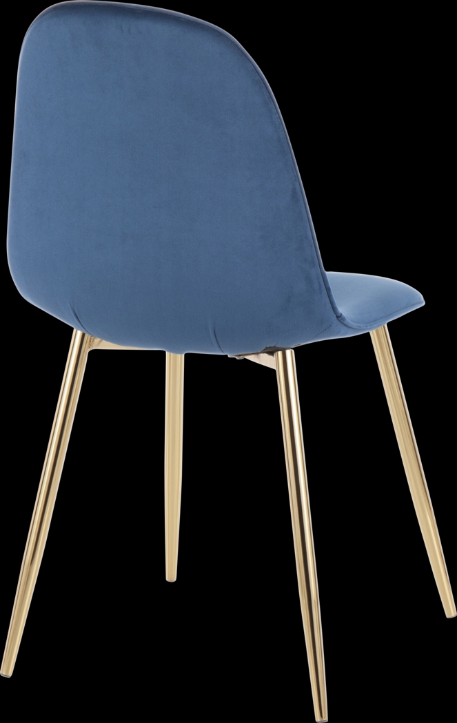 Kernack I Blue Side Chair, Set of 2 - Thumbnail - Image 4
