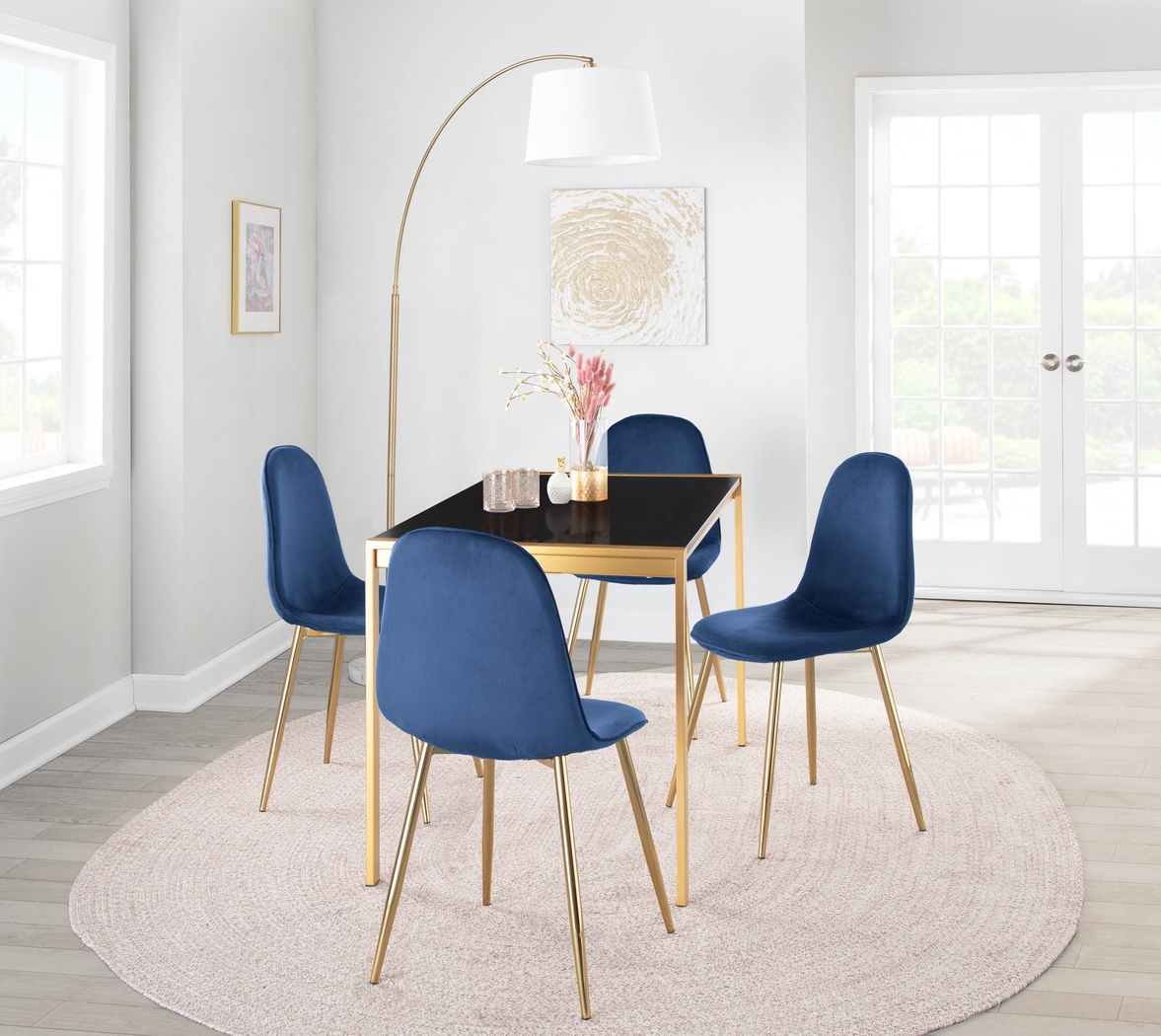 Kernack I Blue Side Chair, Set of 2 - Thumbnail - Image 9