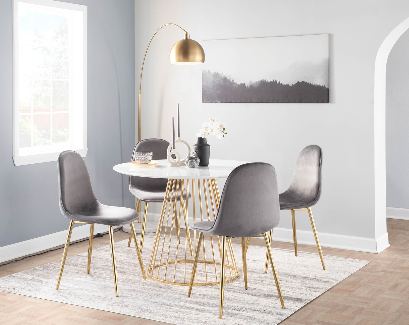 Kernack I Gray Side Chair, Set of 2 - Thumbnail - Image 9