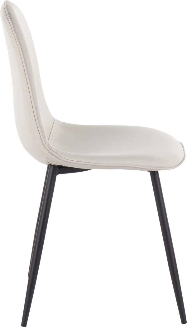 Kernack II Beige Side Chair, Set of 2 - Thumbnail - Image 3