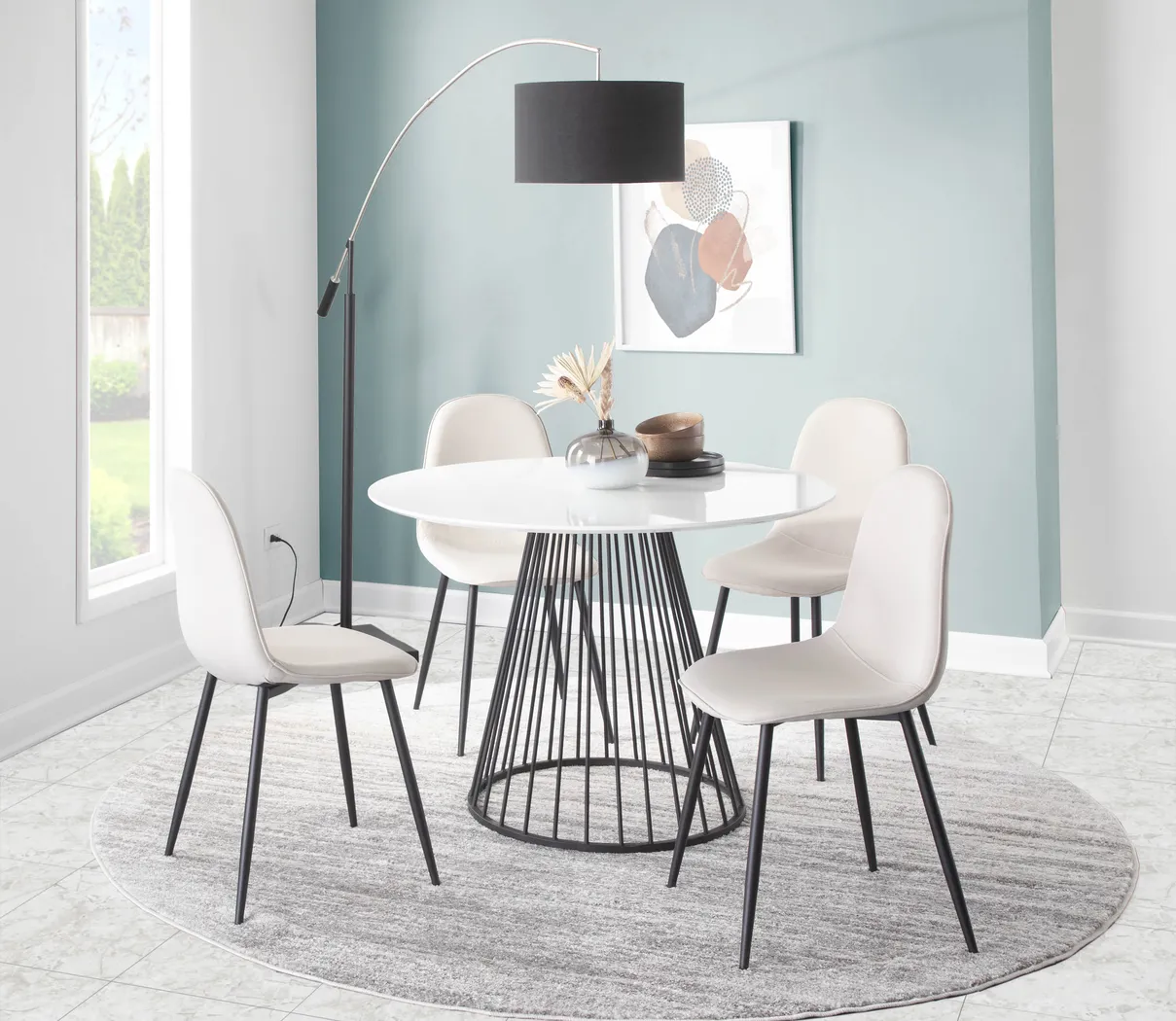 Kernack II Beige Side Chair, Set of 2 - Thumbnail - Image 8