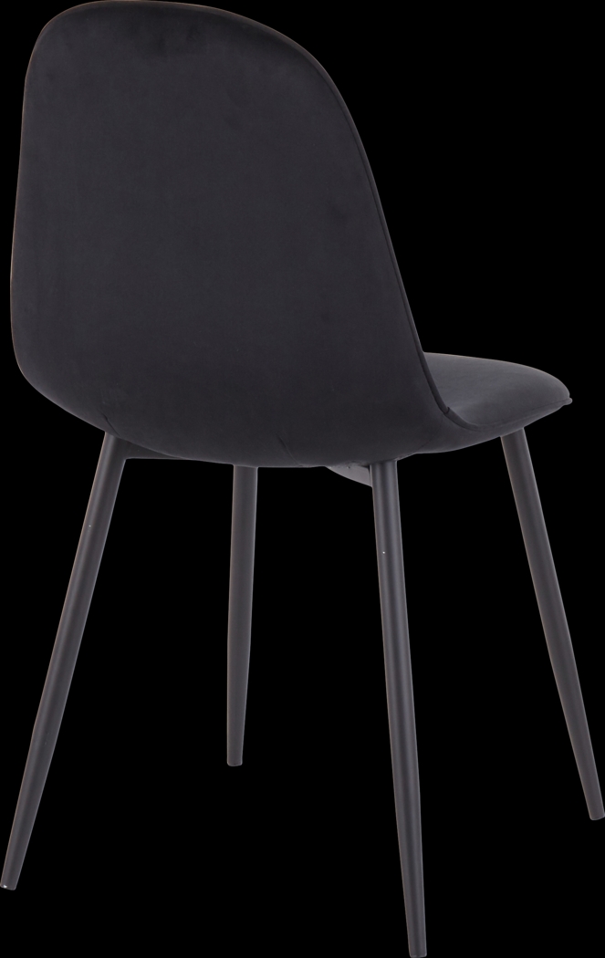 Kernack II Black Side Chair, Set of 2 - Thumbnail - Image 4