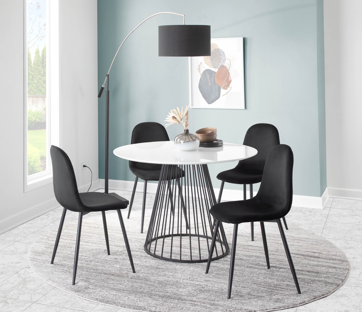 Kernack II Black Side Chair, Set of 2 - Thumbnail - Image 8