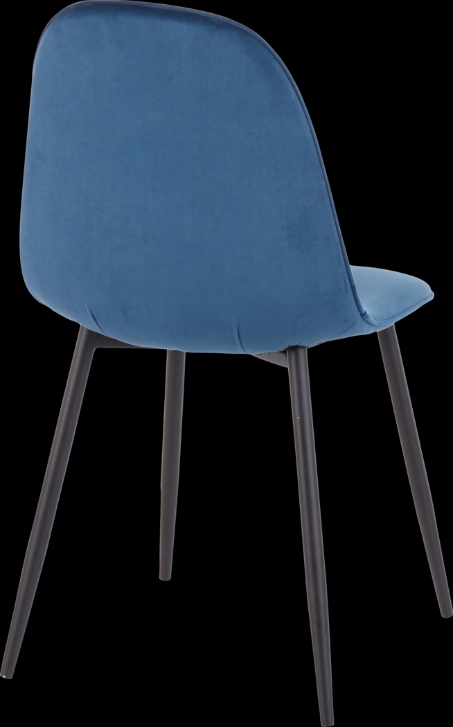 Kernack II Blue Side Chair, Set of 2 - Thumbnail - Image 4