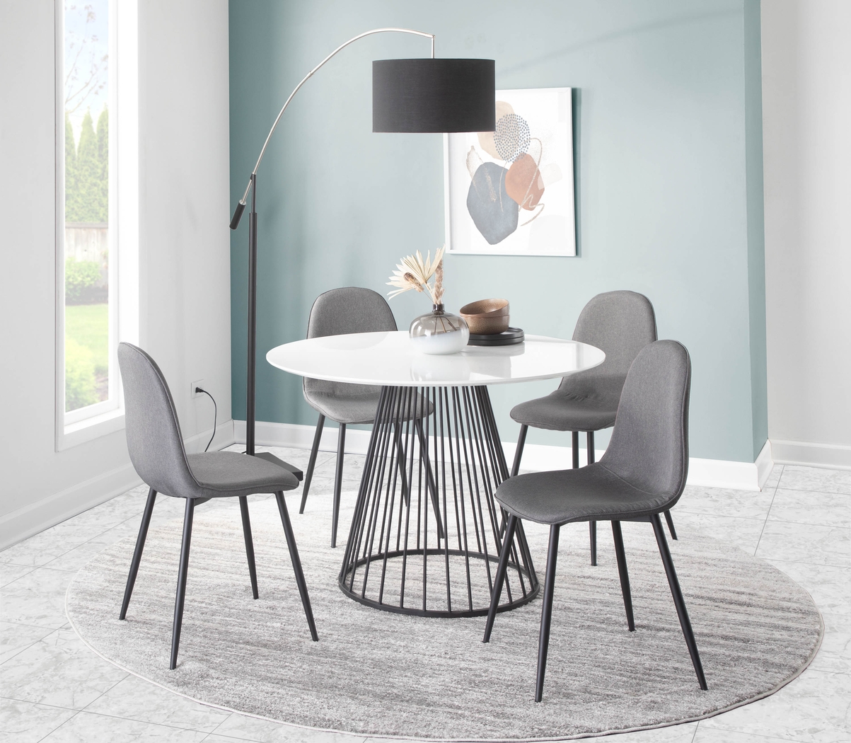 Kernack II Charcoal Side Chair, Set of 2 - Thumbnail - Image 8