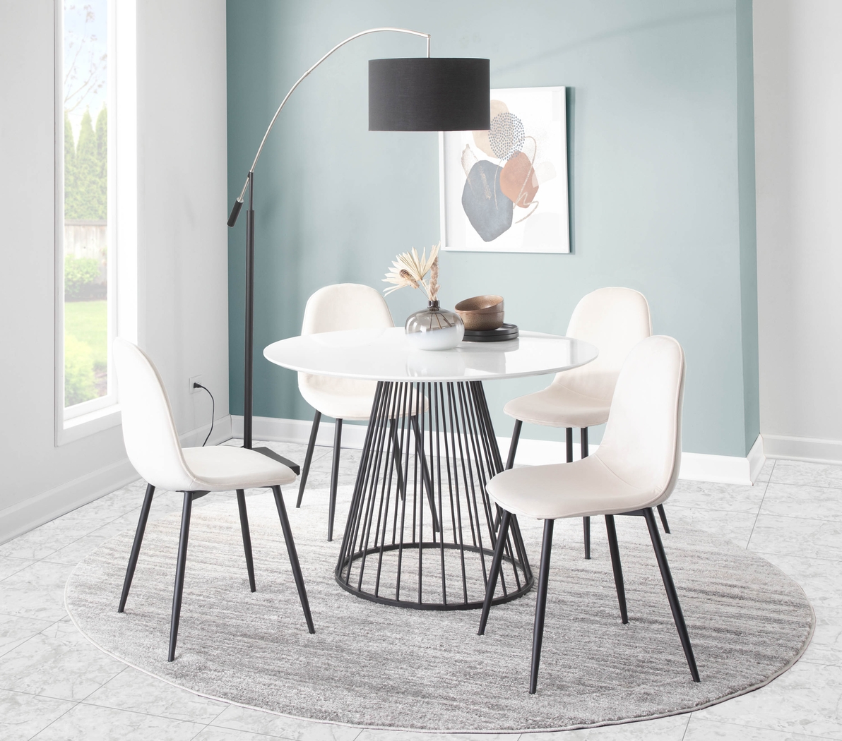 Kernack II Cream Side Chair, Set of 2 - Thumbnail - Image 8