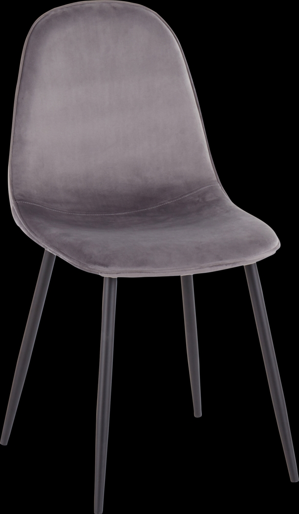 Kernack II Gray Side Chair, Set of 2 - Thumbnail - Image 2