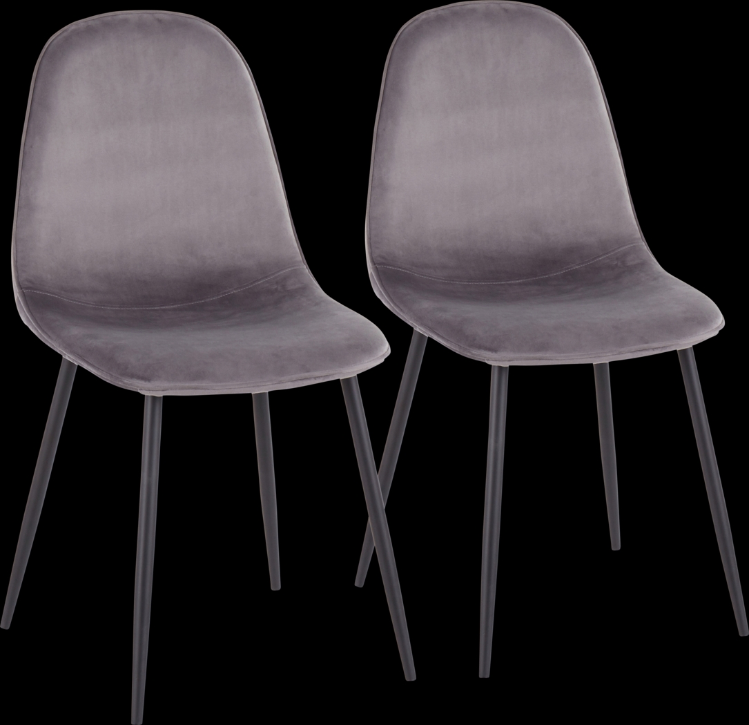 Kernack II Gray Side Chair, Set of 2 - Thumbnail - Image 1