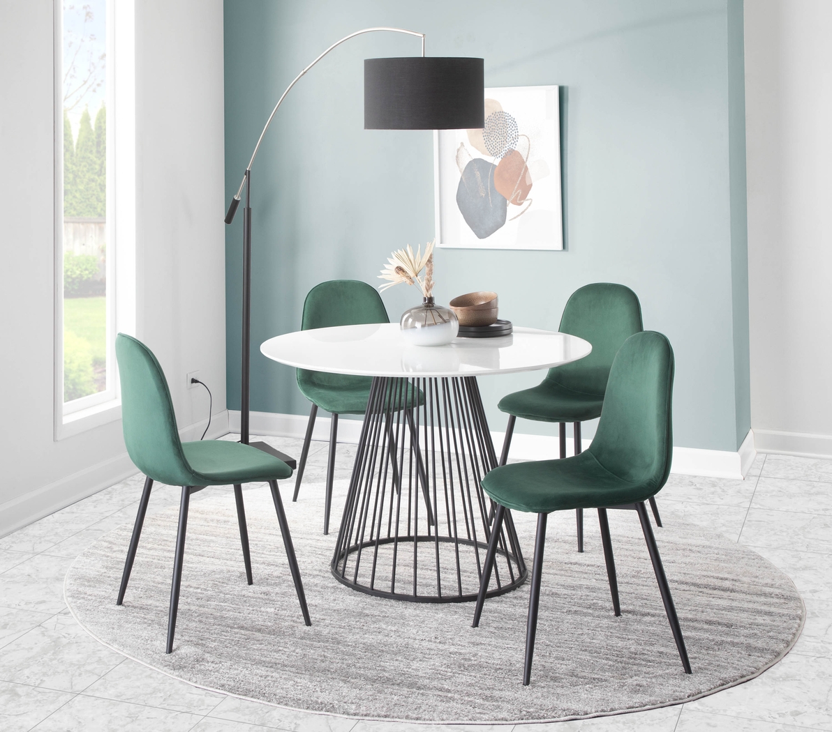 Kernack II Green Side Chair, Set of 2 - Thumbnail - Image 8