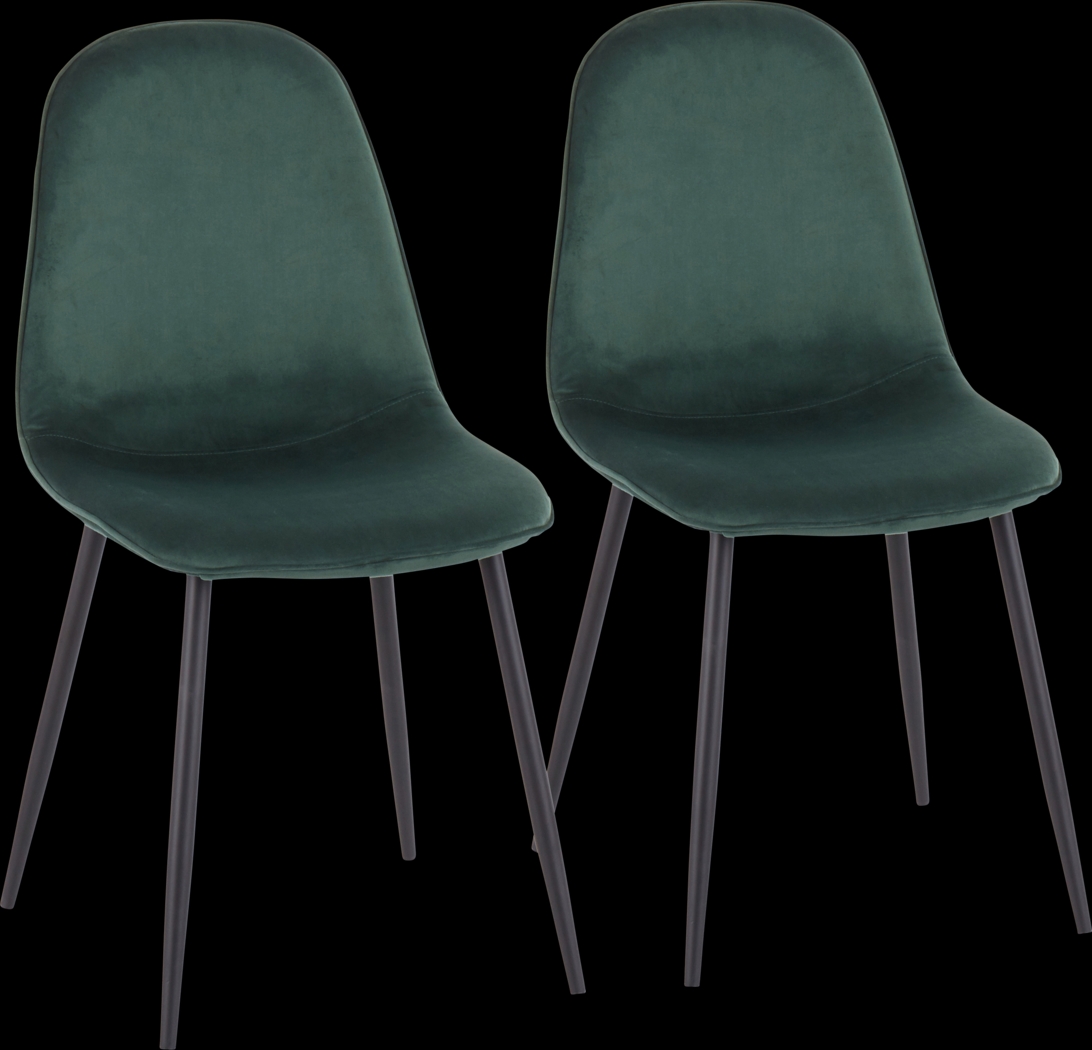Kernack II Green Side Chair, Set of 2 - Thumbnail - Image 1