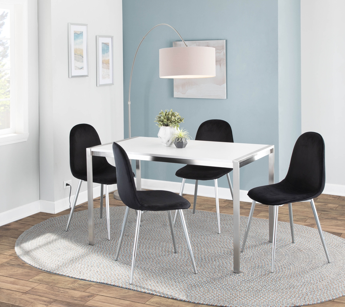 Kernack III Black Side Chair, Set of 2 - Thumbnail - Image 8