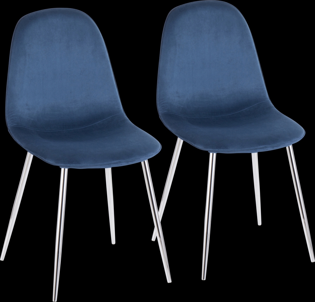 Kernack III Blue Side Chair, Set of 2 - Thumbnail - Image 1