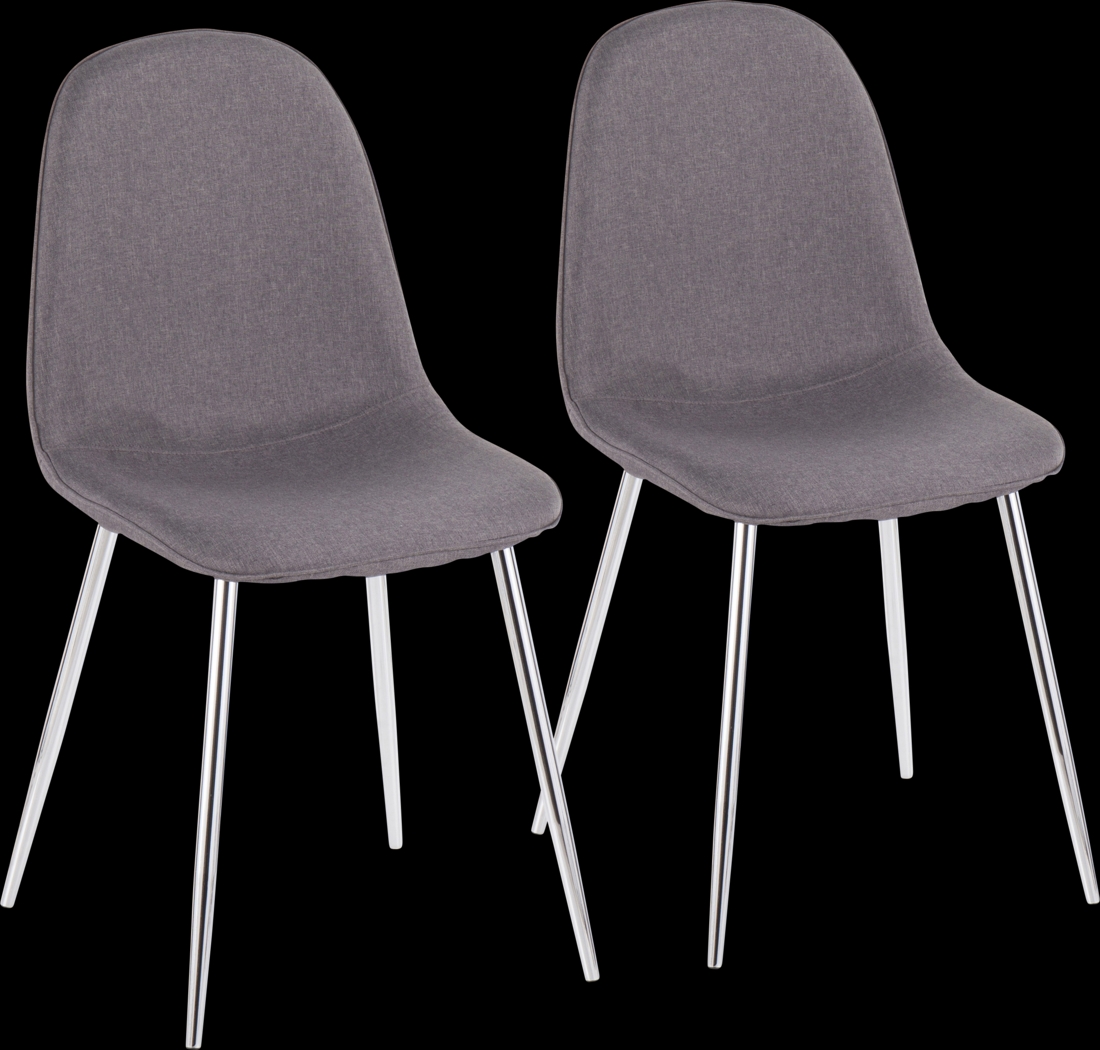 Kernack III Charcoal Side Chair, Set of 2 - Thumbnail - Image 1