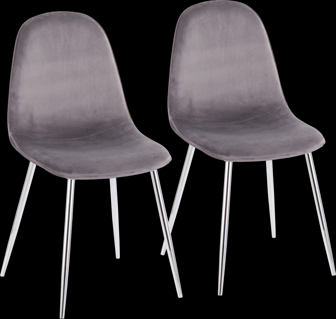 Kernack III Gray Side Chair, Set of 2 - Thumbnail - Image 1