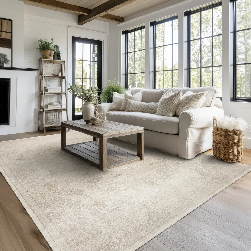 Kernal Beige 5'3 x 7'10 Rug - Thumbnail - Image 2