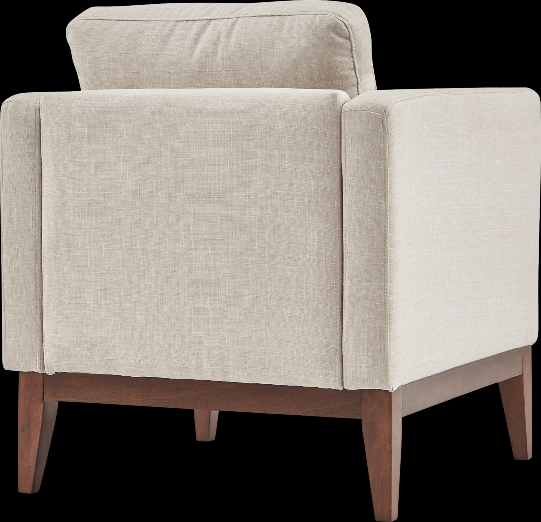 Kerney White Accent Chair - Thumbnail - Image 3