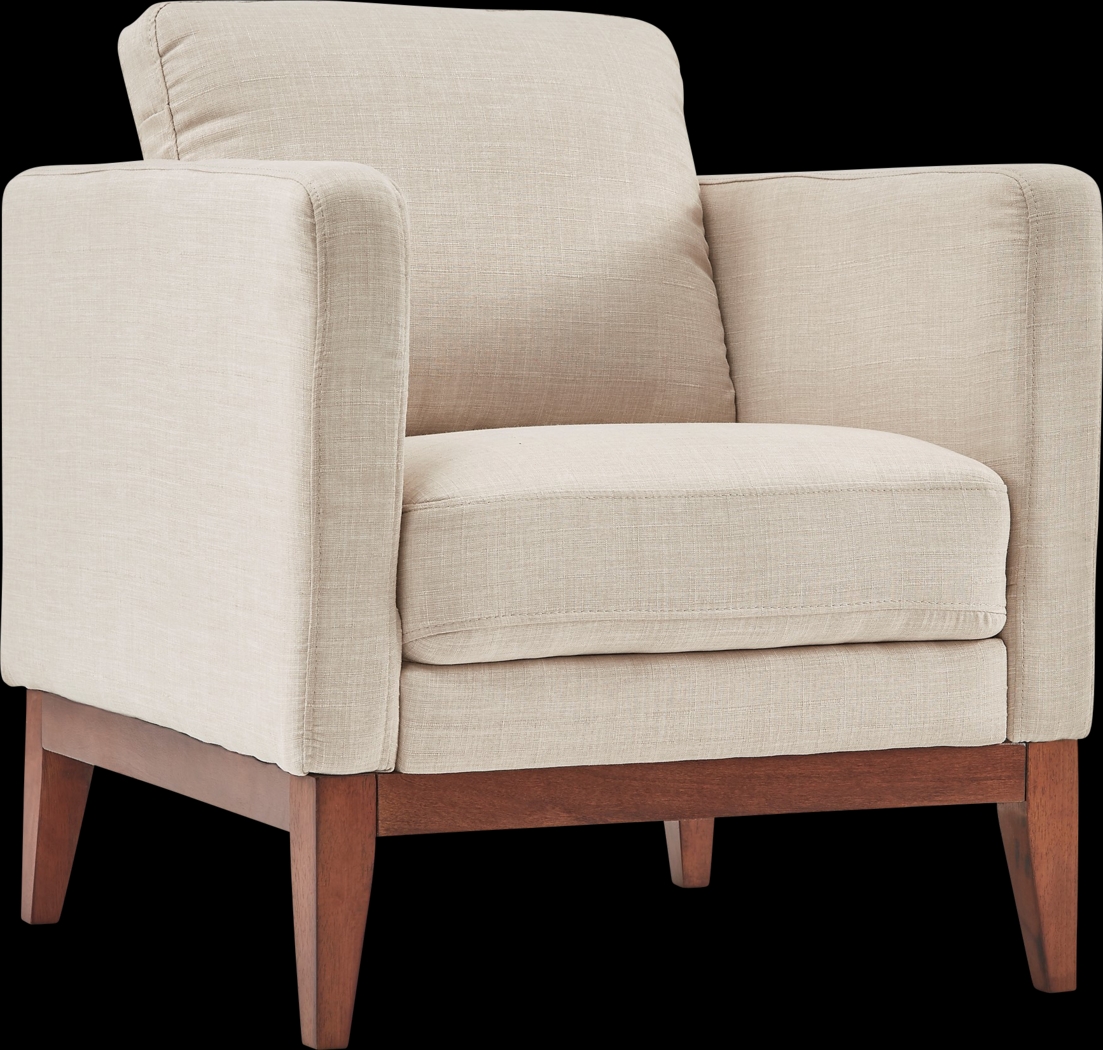 Kerney White Accent Chair - Thumbnail - Image 1