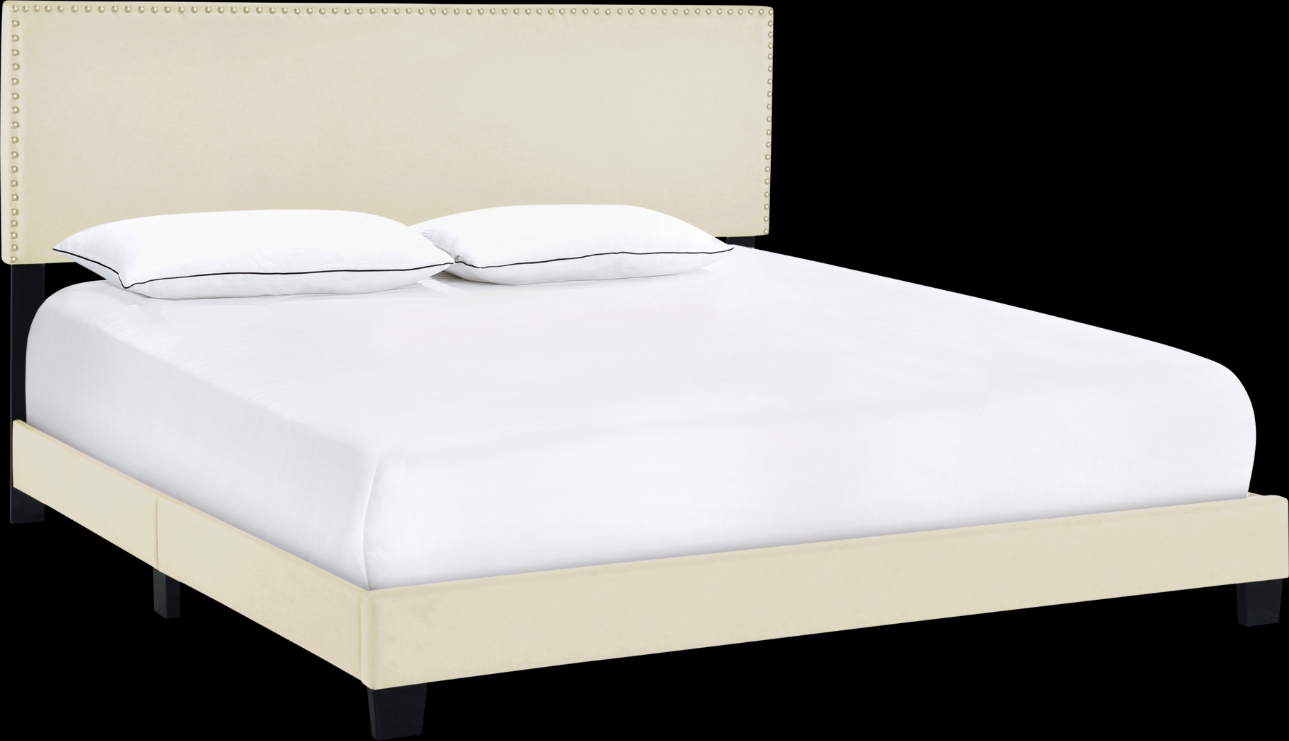 Kernite Beige Queen Bed - Thumbnail - Image 1