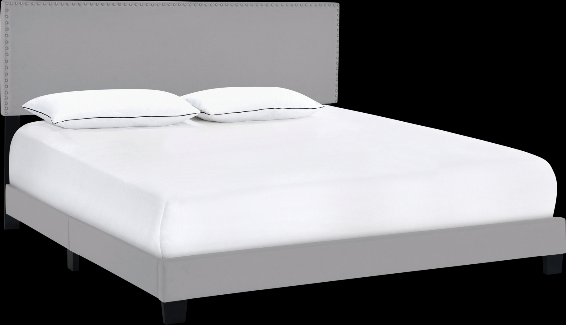 Kernite Dark Gray King Bed - Thumbnail - Image 1