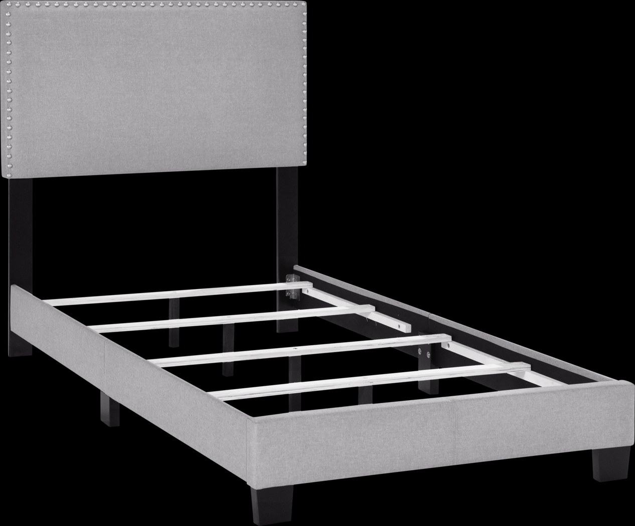 Kernite Dark Gray Twin Bed - Thumbnail - Image 4