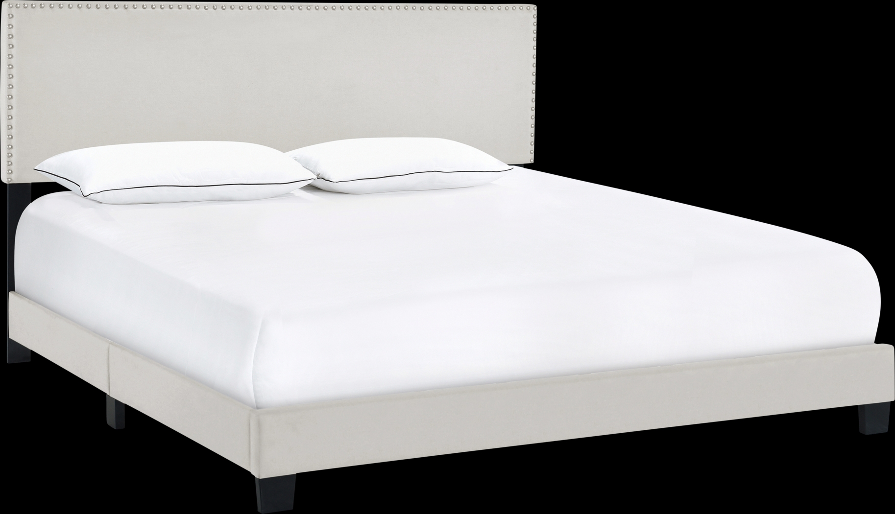 Kernite Light Gray King Bed - Thumbnail - Image 1