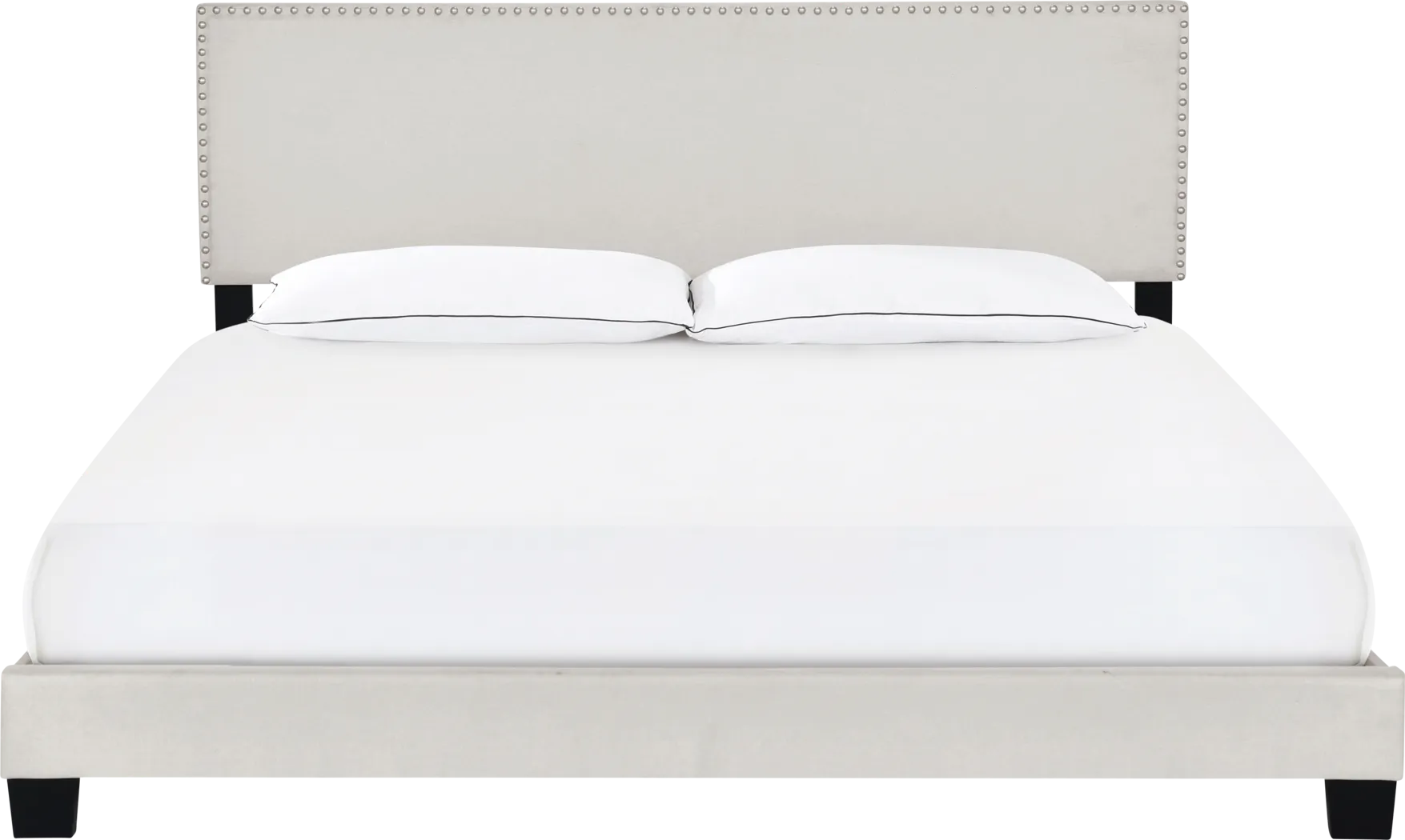 Kernite Light Gray Queen Bed - Thumbnail - Image 2