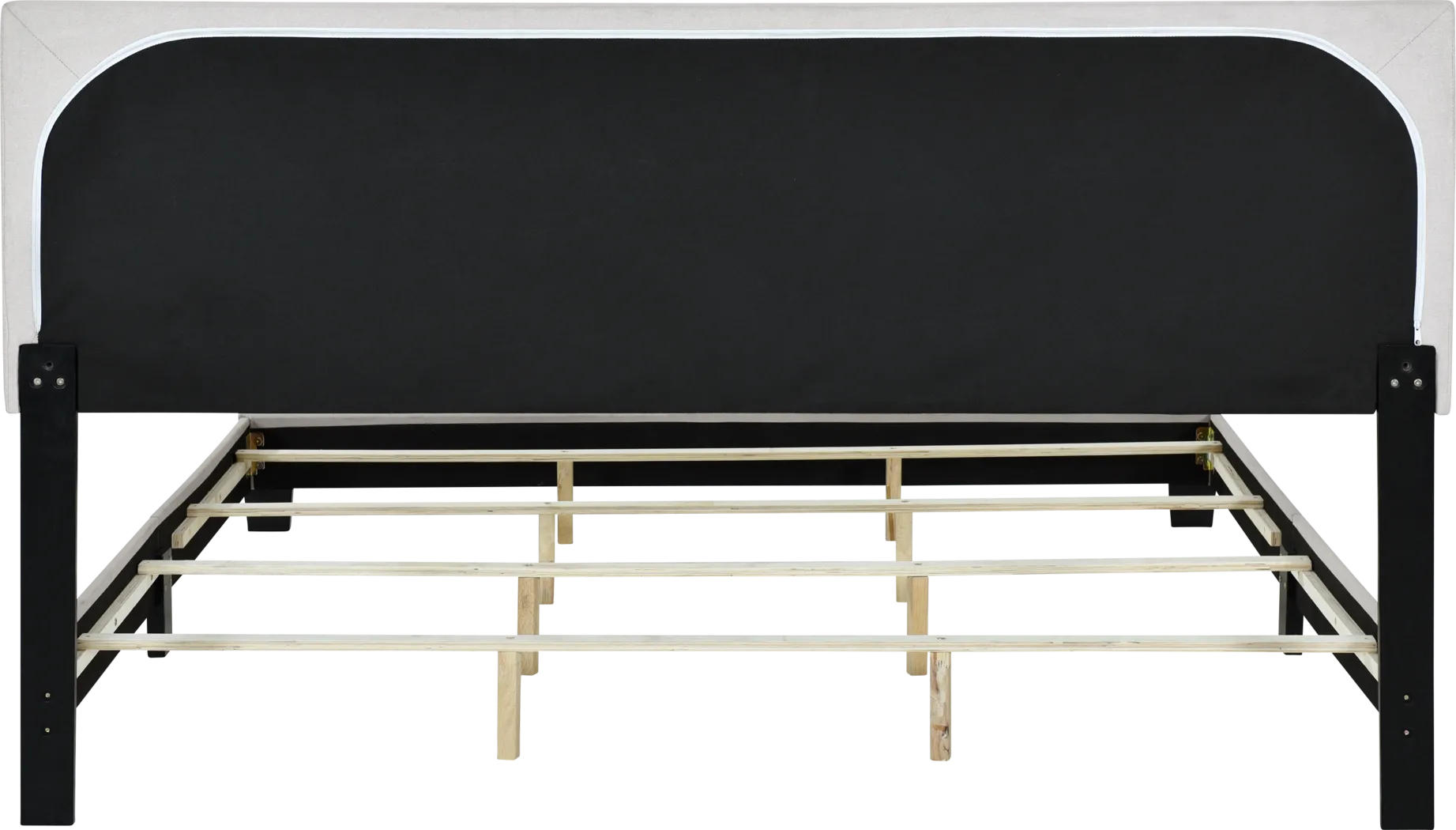 Kernite Light Gray Queen Bed - Thumbnail - Image 5