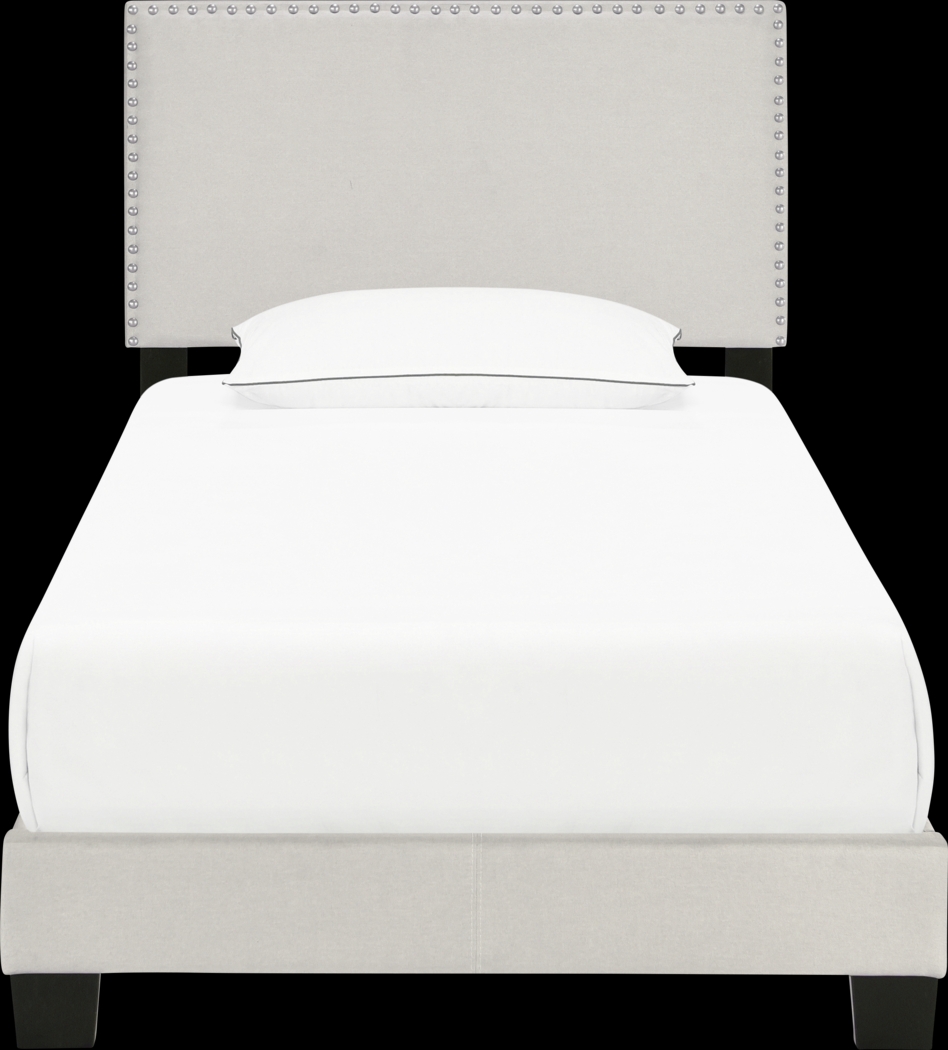 Kernite Light Gray Twin Bed - Thumbnail - Image 2