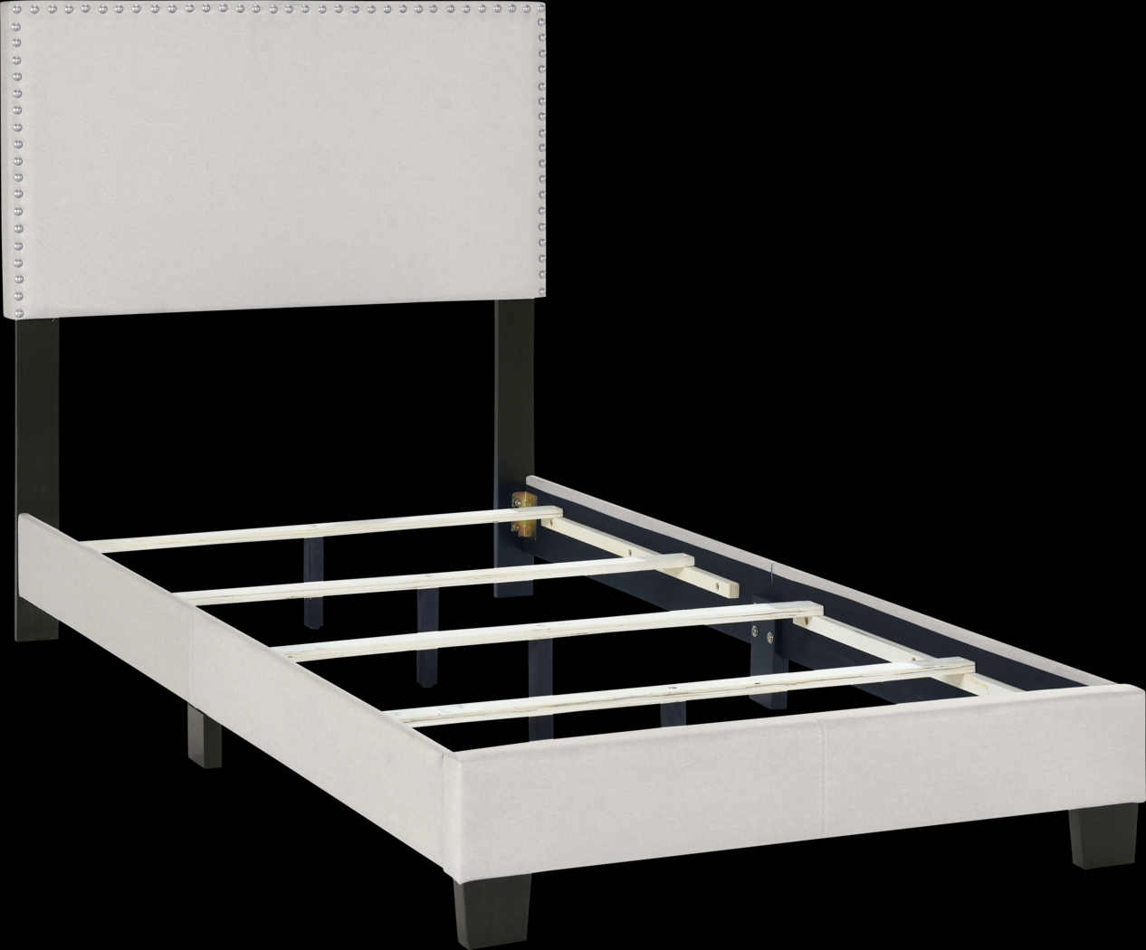 Kernite Light Gray Twin Bed - Thumbnail - Image 4