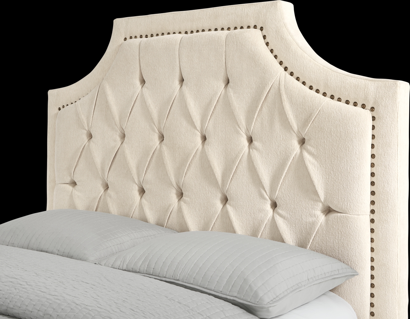 Kerrisdale Beige 3 Pc King Upholstered Bed - Thumbnail - Image 2
