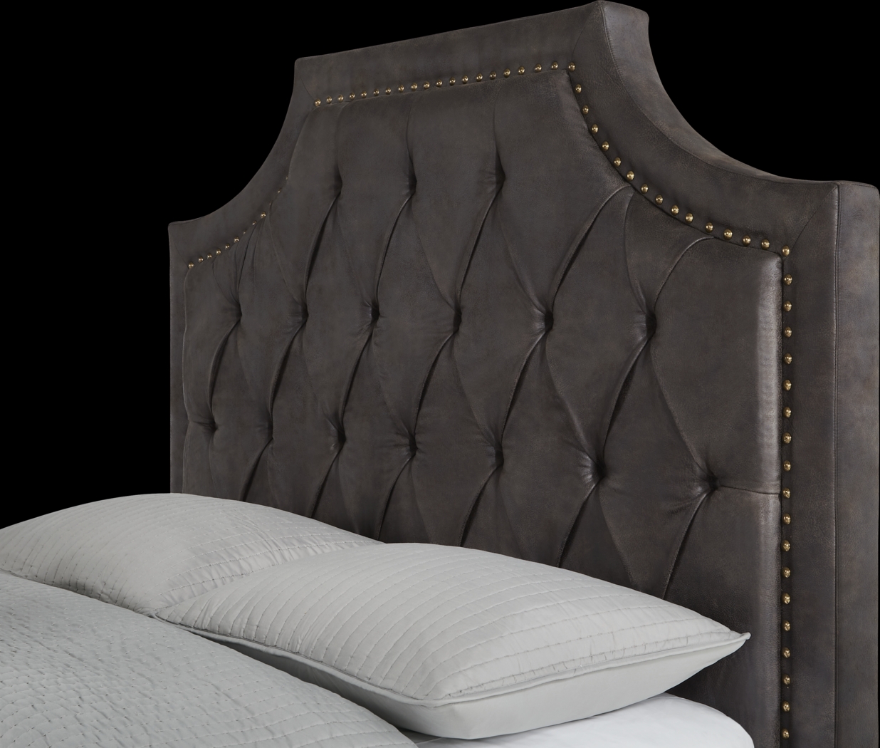 Kerrisdale Brown 3 Pc Queen Upholstered Bed - Thumbnail - Image 2