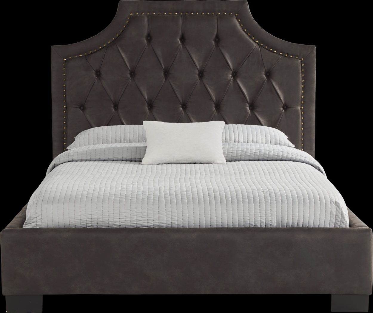Kerrisdale Brown 3 Pc Queen Upholstered Bed - Thumbnail - Image 1