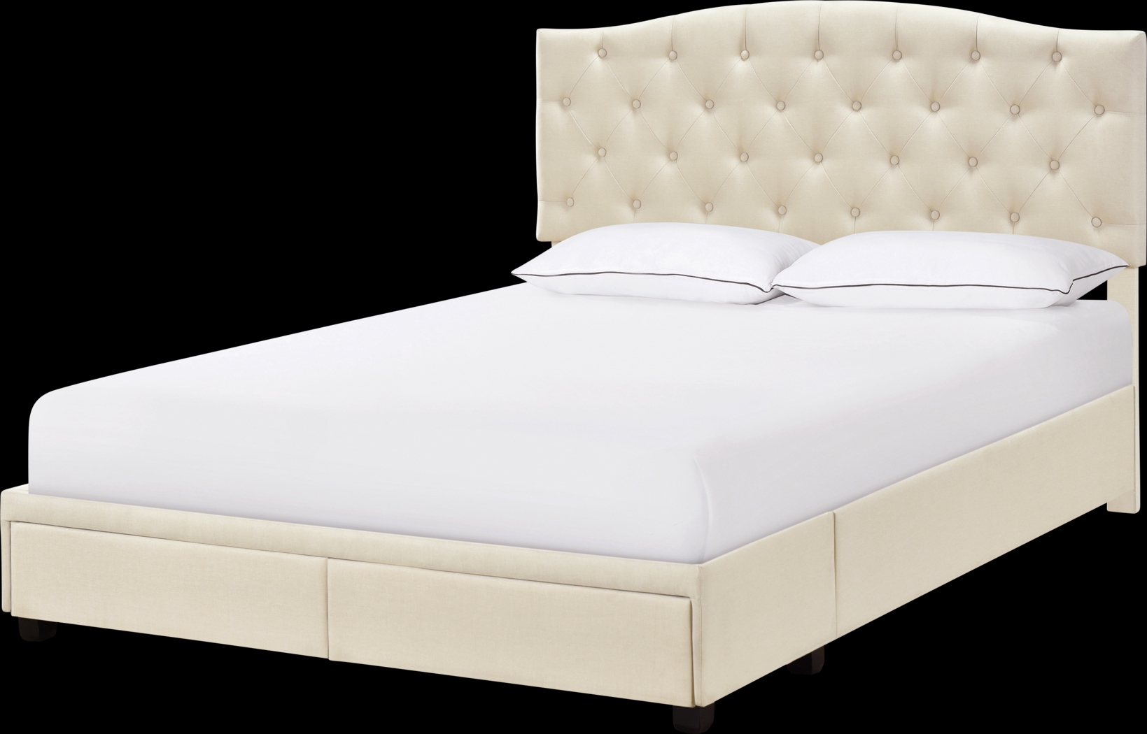 Kerrydale Cream Queen Bed - Thumbnail - Image 3