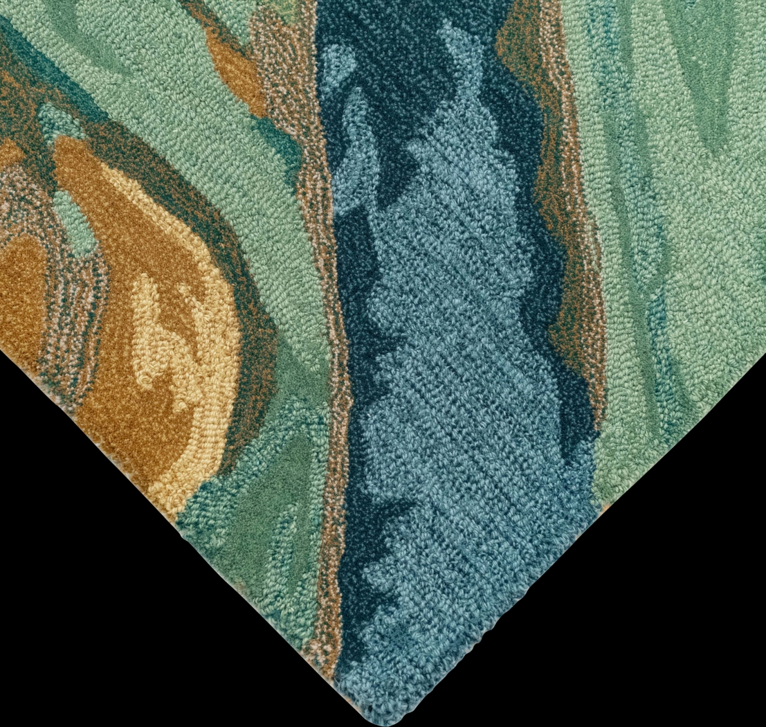 Kerym Blue 5 ' x 7'6 Rug - Thumbnail - Image 4