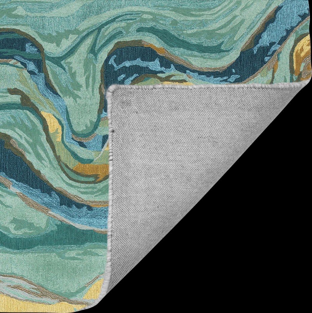 Kerym Blue 5 ' x 7'6 Rug - Thumbnail - Image 5