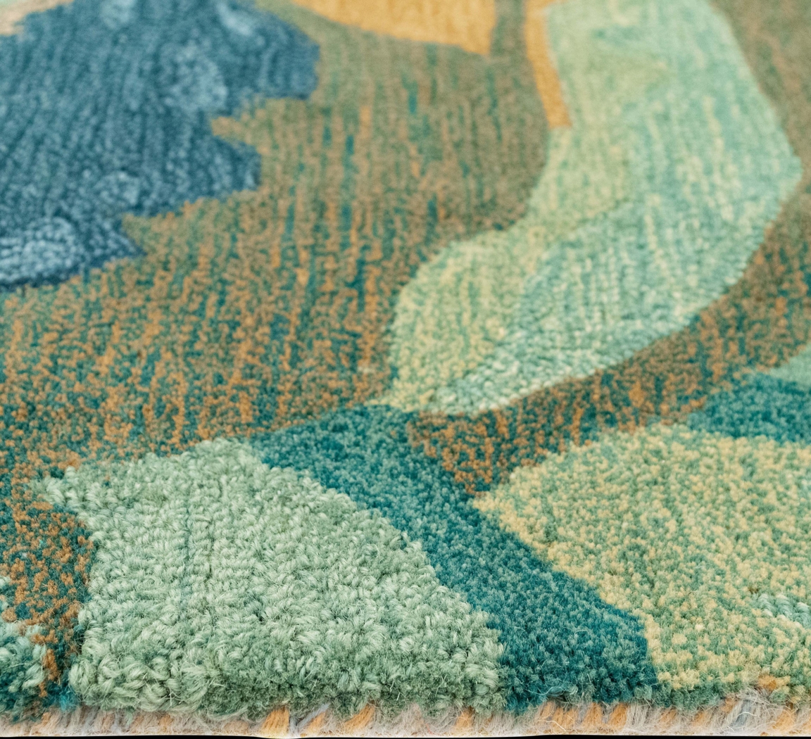 Kerym Blue 7'6 x 9'6 Rug - Thumbnail - Image 3