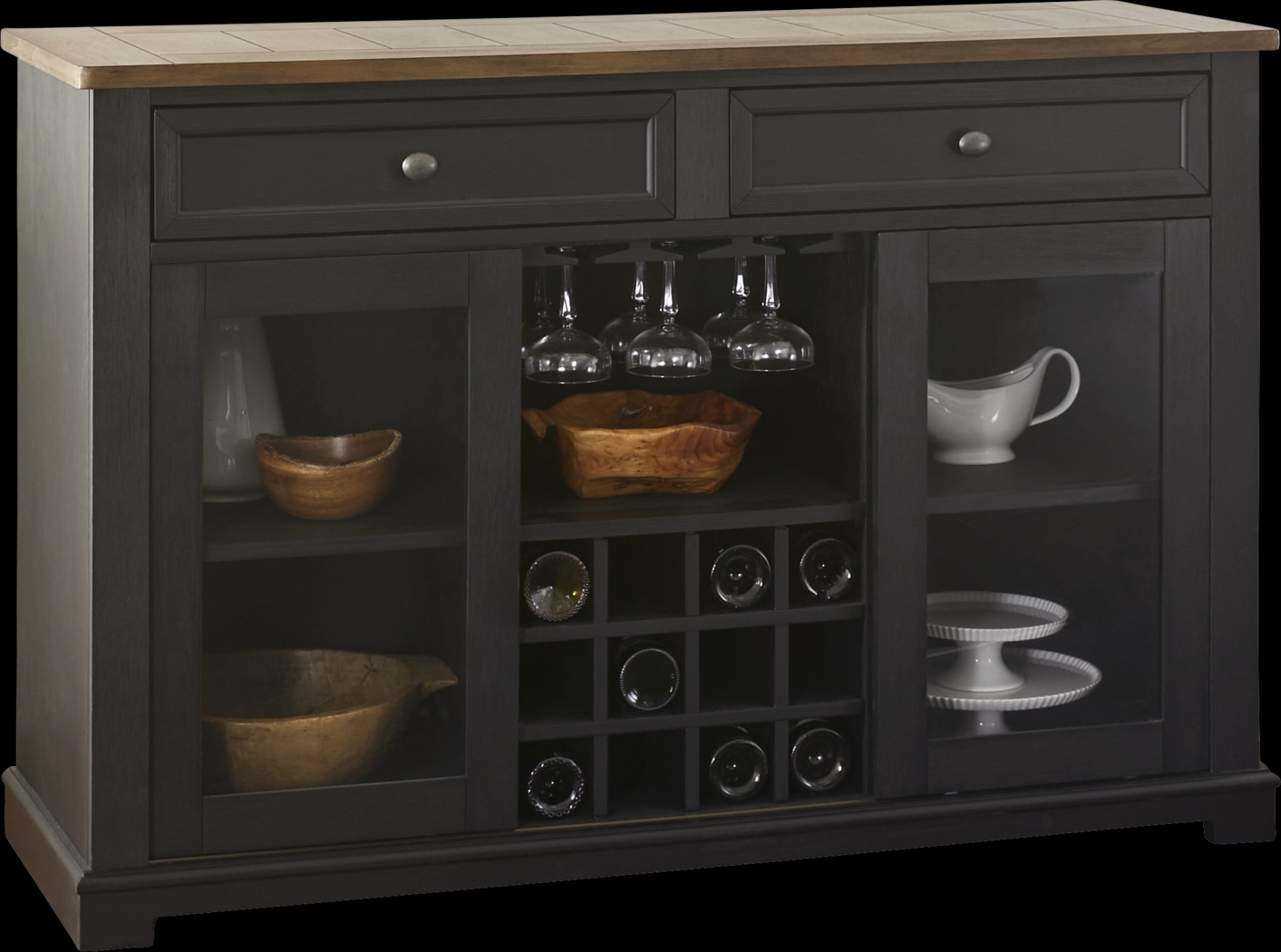 Keston Black Server - Thumbnail - Image 1