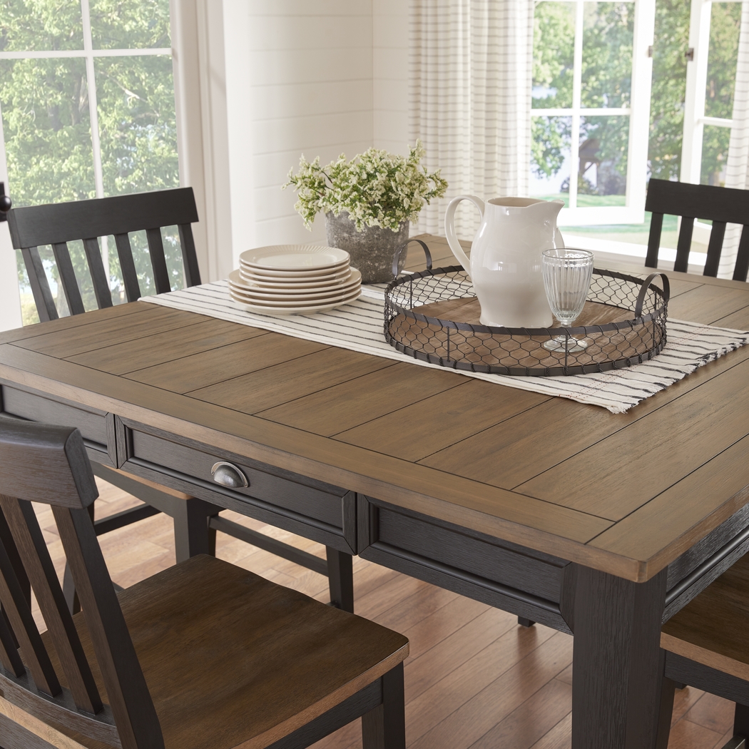 Keston Black 7 Pc Square Counter Height Dining Room - Thumbnail - Image 3