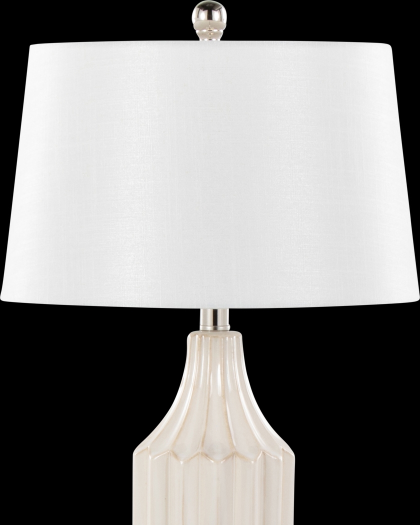 Keswick Land Cream Lamp - Thumbnail - Image 4
