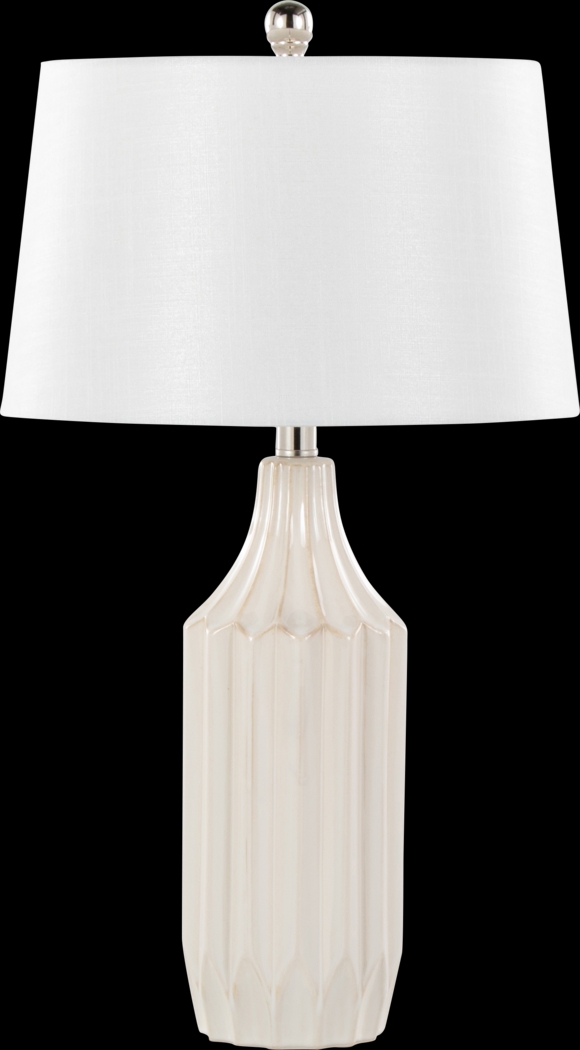 Keswick Land Cream Lamp - Thumbnail - Image 1