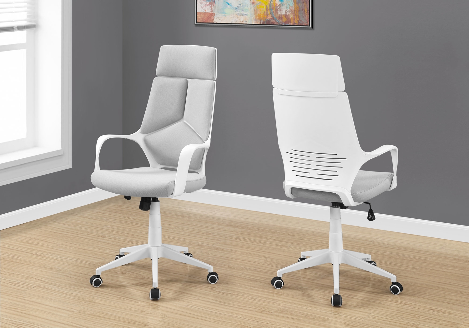 Ketchwood White Desk Chair - Thumbnail - Image 3