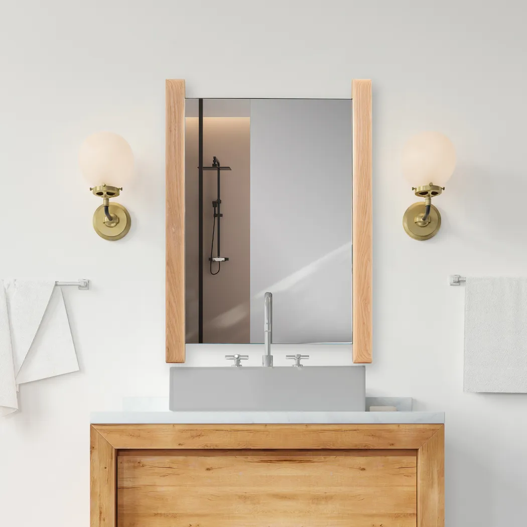 Ketet Brown Small Vanity Mirror - Thumbnail - Image 2