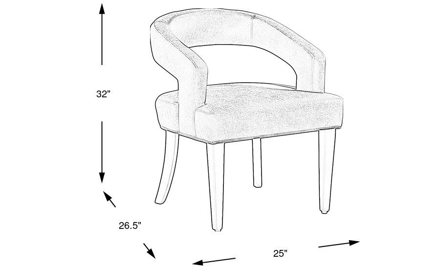 Dimension Image. Please refer to the Dimension Tab on this page for dimension details.