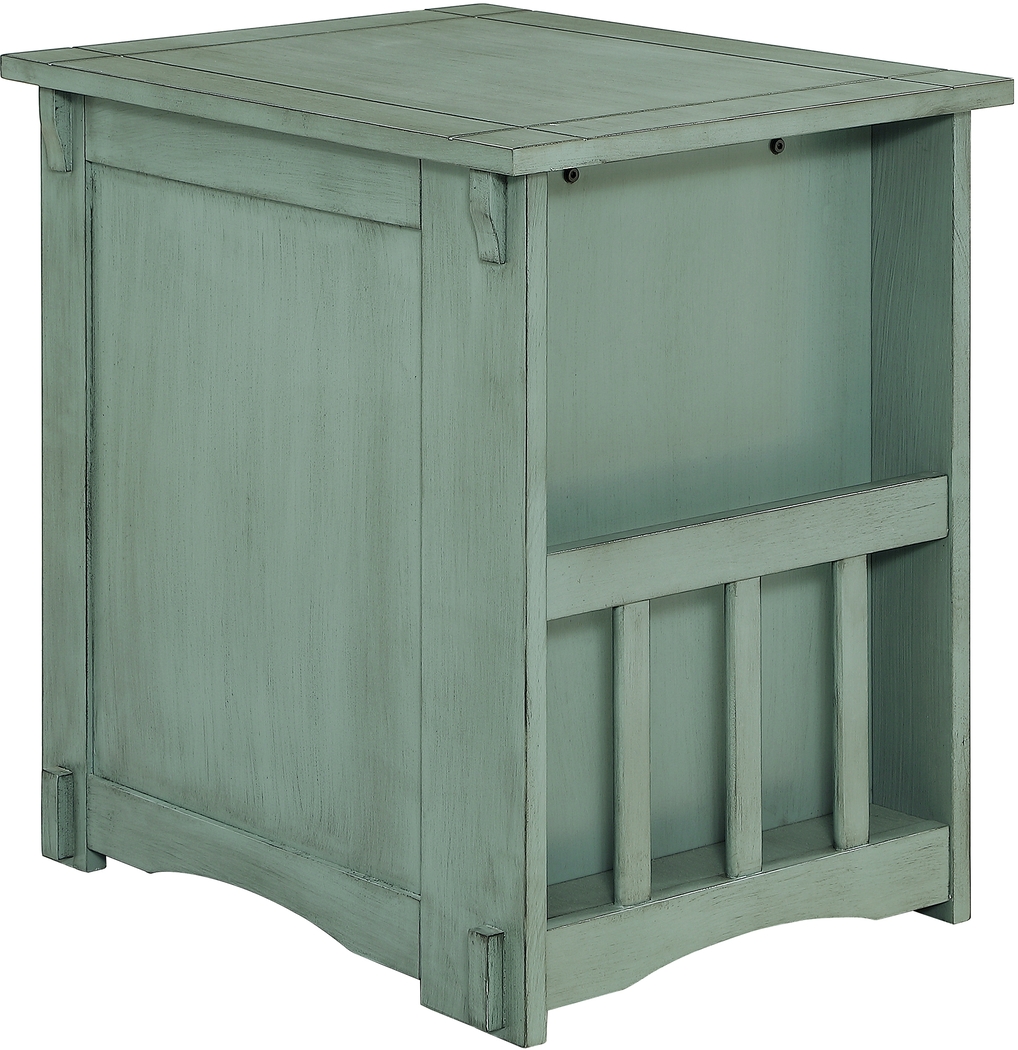 Ketura Teal End Table - Thumbnail - Image 4