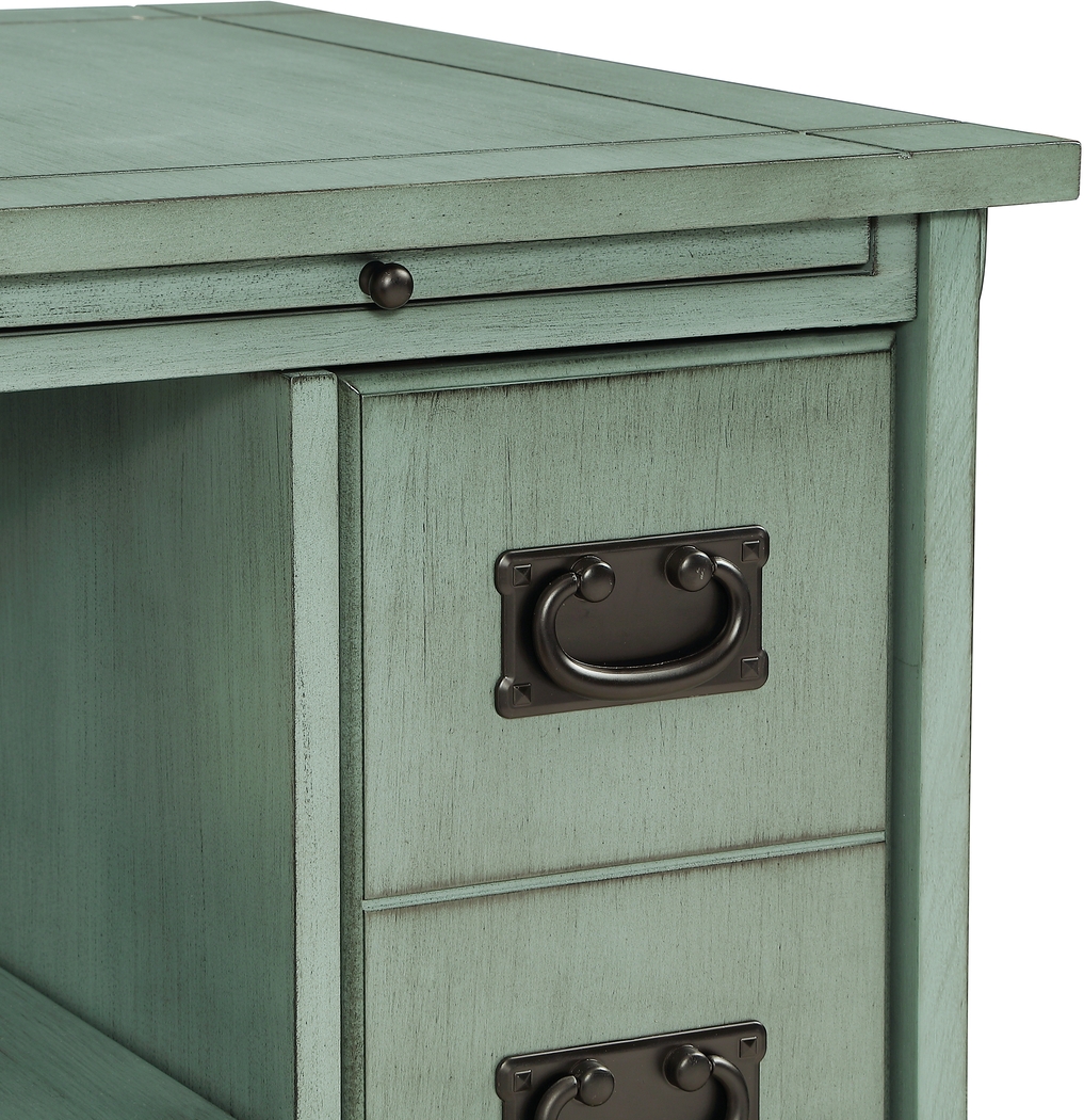 Ketura Teal End Table - Thumbnail - Image 5