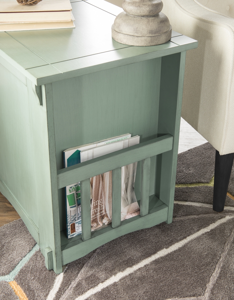 Ketura Teal End Table - Thumbnail - Image 4