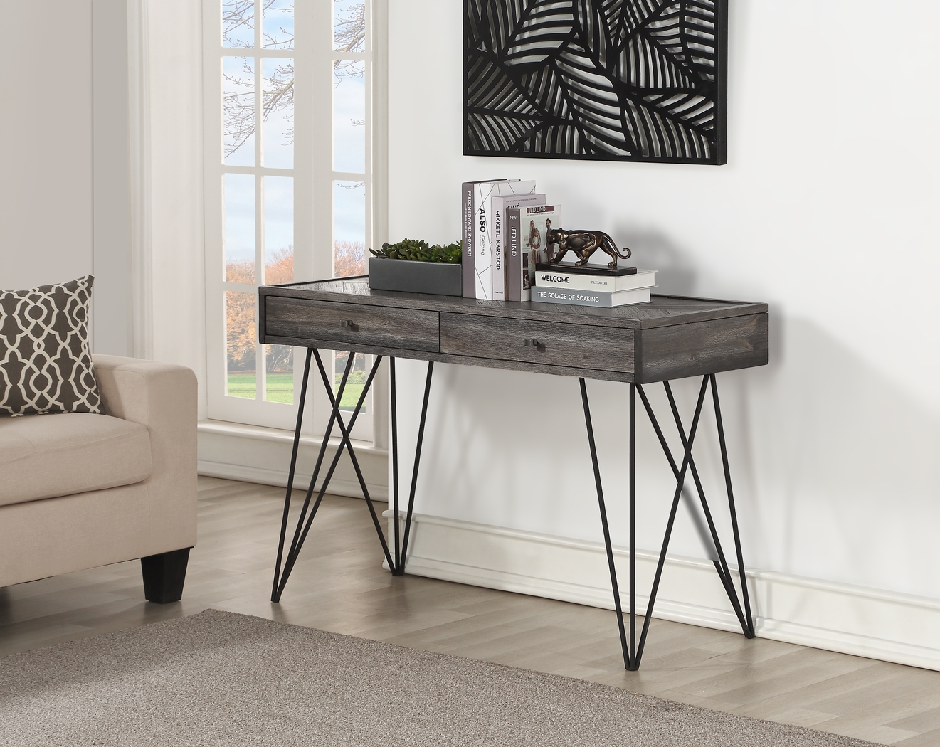 Kewen Gray Console Table - Thumbnail - Image 5