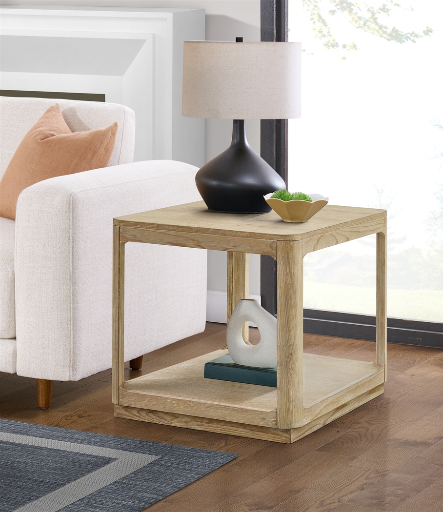Keyhan Natural End Table - Thumbnail - Image 2